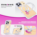 Starry Glitter Magnetic Holder Phone Case, For iPhone 18 Pro / 17 Pro, For iPhone 18 Pro Max / 17 Pro Max, For iPhone 17