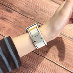 Reflective Umbrella Buckle Woven Nylon Watch Band, For Apple Watch 49mm / 46mm / 45mm / 44mm, For Apple Watch 42mm / 41mm / 40mm / 38mm