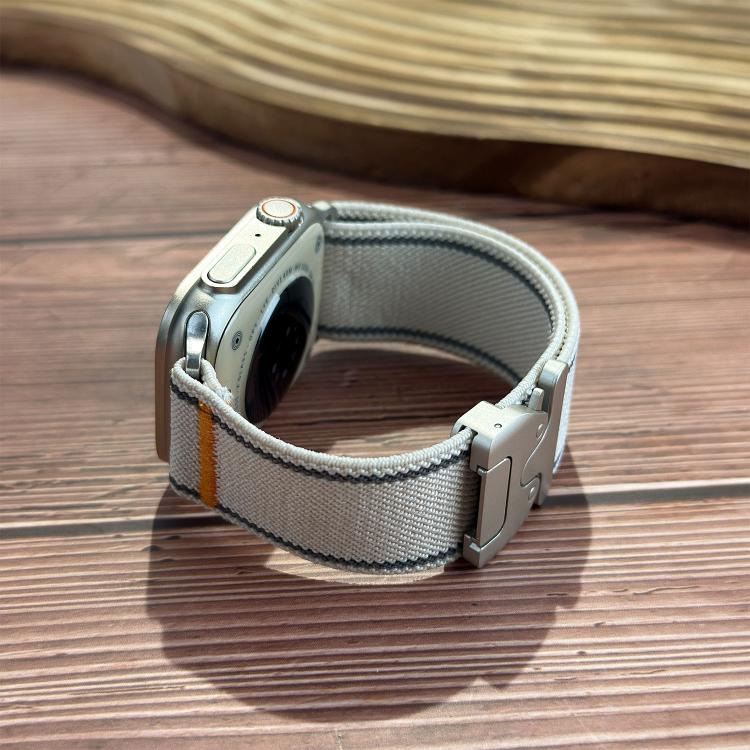 Reflective Umbrella Buckle Woven Nylon Watch Band, For Apple Watch 49mm / 46mm / 45mm / 44mm, For Apple Watch 42mm / 41mm / 40mm / 38mm