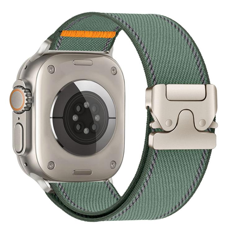 Reflective Umbrella Buckle Woven Nylon Watch Band, For Apple Watch 49mm / 46mm / 45mm / 44mm, For Apple Watch 42mm / 41mm / 40mm / 38mm