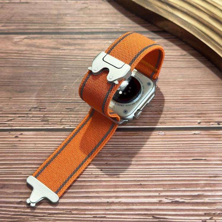 Reflective Umbrella Buckle Woven Nylon Watch Band, For Apple Watch 49mm / 46mm / 45mm / 44mm, For Apple Watch 42mm / 41mm / 40mm / 38mm
