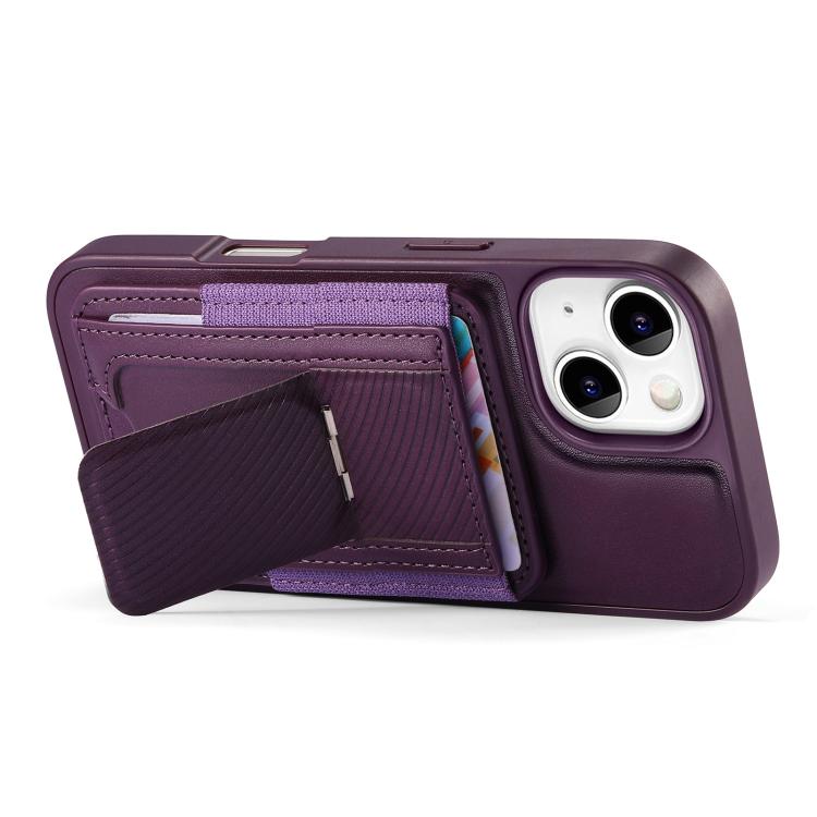 CaseNeo Fold Holder Retro Elastic Card Bag Magnetic Back Phone Case, For iPhone 15, For iPhone 14 / 13, For iPhone 14 Pro, For iPhone 14 Pro Max, For iPhone 13 Pro Max, For iPhone 13 Pro