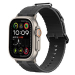 Line Pattern Silicone Watch Band, For Apple Watch 46mm / 49mm / 45mm / 44mm, For Apple Watch 42mm / 41mm / 40mm / 38mm