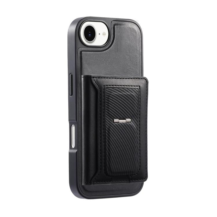 CaseNeo Retro Hinge Folding Wallet Magnetic Back Phone Case, For iPhone 17e / 16e, For iPhone 17 Pro Max, For iPhone 17 Pro, For iPhone 17, For iPhone Air, For iPhone 16 Pro Max, For iPhone 16 Pro, For iPhone 16 Plus, For iPhone 16, For iPhone 15 Pro M...