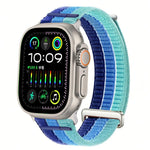 Double-Link Cloud-Feel Breathable Nylon Loop Metal Head Watch Band, For Apple Watch 46mm / 49mm / 45mm / 44mm, For Apple Watch 42mm / 41mm / 40mm / 38mm