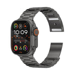Titanium Alloy watchband Three Beads Magnetic Clasp For Apple Watch 46mm / 49mm / 45mm / 44mm, For Apple Watch 42mm / 41mm / 40mm / 38mm