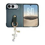 Cloud Pendant Folding Phone Case with Hand Strap, For iPhone Duo