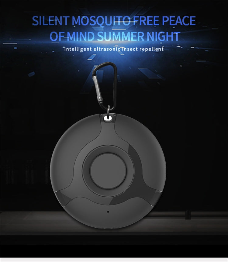 Ultrasonic Mosquito Repellent Electronics Cockroach Spider USB Charging Smart Mosquito Drive, Black, White