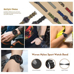 For Samsung Galaxy Watch Active 22mm / S3 Nylon Three-ring Strap, For Samsung Galaxy Watch Active 2 22mm / Gear S3