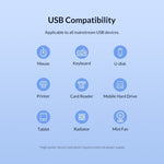 Onten 8107 USB3.0 HUB with CF SD TF Card Reader, 8107