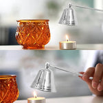 Bright Chrome Silver Candle Mask Candle Extinguisher Aroma Candle Candle Accessories, Candle Mask