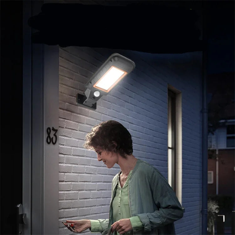 Solar Lamp Body Induction Wall Lamp LED Outdoor Waterproof Lighting Street Lamp, 128 COB