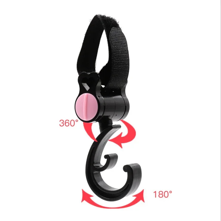 2 PCS/LOT Baby Stroller Accessories Hook Multifunction Baby Stroller Black Plastic Hook, Plastic Hook(Pink), Plastic Hook(Yellow)