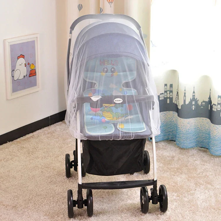 3 PCS 150cm Baby Pushchair Mosquito Insect Shield Net Safe Infants Protection Mesh Stroller Accessories Mosquito Net