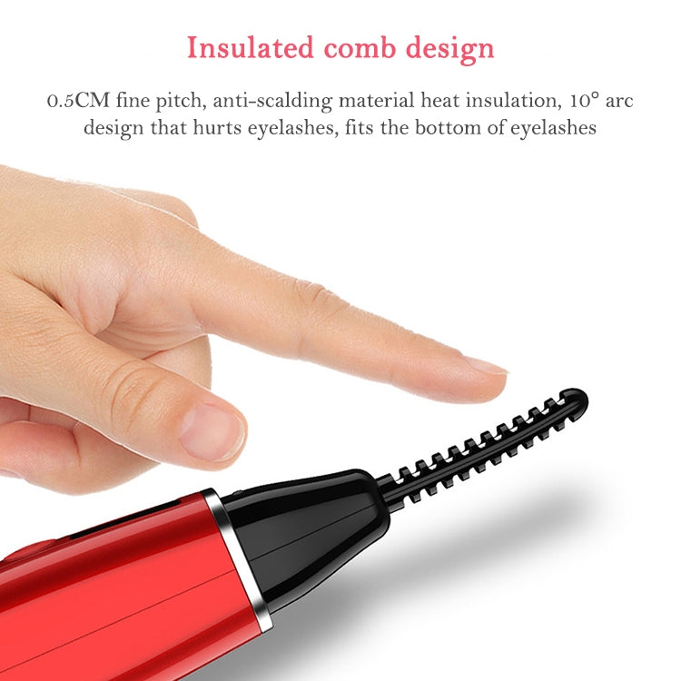 Electric Eyelash Curler  Charging Beauty Tool, 380mAh (Red), 380mAh (White)