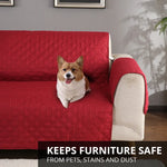 Reversible Machine Washable Sofa Couch Covers Anti-slip Recliner Sofa Protective Mat for Pet Dogs Cats, 55x196cm, 130x196cm, 190x196cm