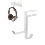 Headphone Stand Desktop Headset Hook Metal Bag Hanger, Black, White