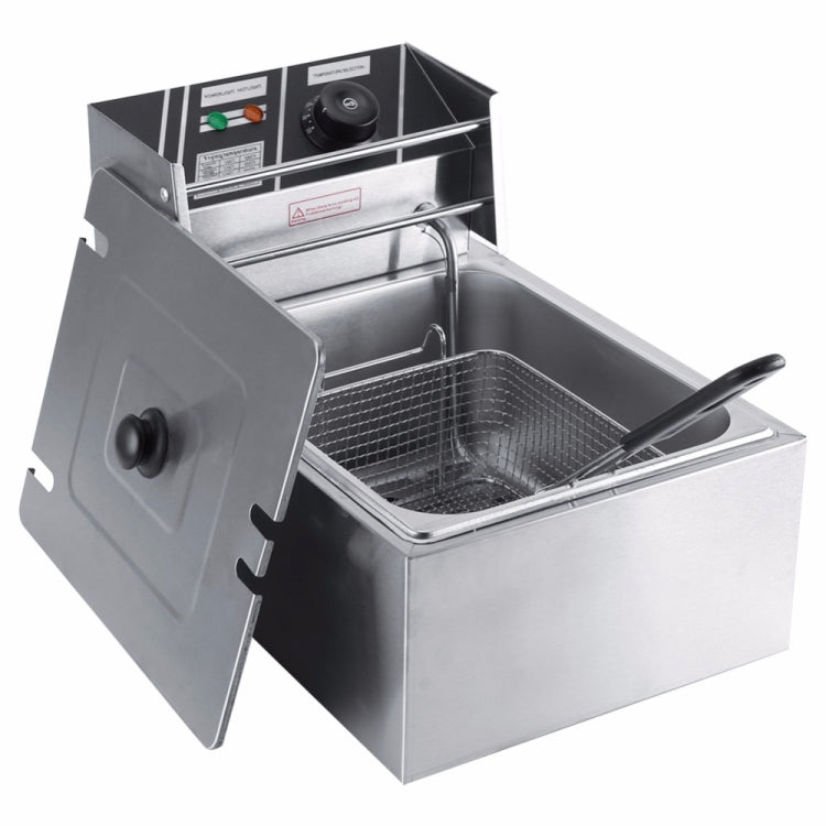 Desktop Thickening Electric Fryer Fried Chicken Legs Fries Stainless Steel Electric Fryer With Basket, Desktop Electric Fryer