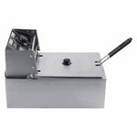 Desktop Thickening Electric Fryer Fried Chicken Legs Fries Stainless Steel Electric Fryer With Basket, Desktop Electric Fryer