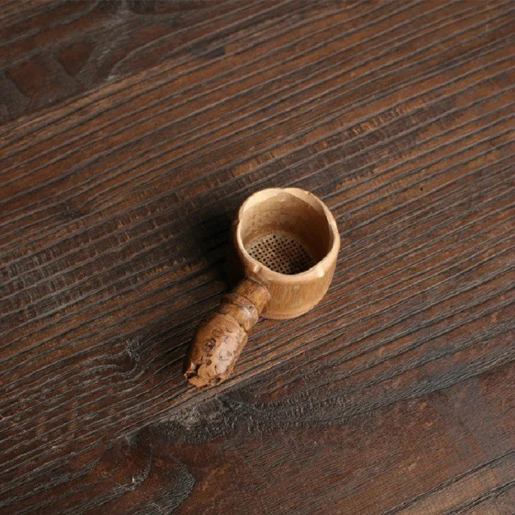 Bamboo Woven Creative Filter Reusable Filter Tea Colander Gadget, Bamboo Root Tea Leak, Bamboo Pole Gauze Plum Tea Leak, Bamboo Pole Hole Tea Leak, Rattan Tea Drain with Handle, Bamboo Woven Tea Leak, Bamboo Basket Tea Leak