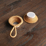 Bamboo Woven Creative Filter Reusable Filter Tea Colander Gadget, Bamboo Root Tea Leak, Bamboo Pole Gauze Plum Tea Leak, Bamboo Pole Hole Tea Leak, Rattan Tea Drain with Handle, Bamboo Woven Tea Leak, Bamboo Basket Tea Leak