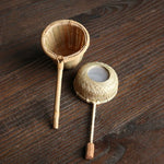 Bamboo Woven Creative Filter Reusable Filter Tea Colander Gadget, Bamboo Root Tea Leak, Bamboo Pole Gauze Plum Tea Leak, Bamboo Pole Hole Tea Leak, Rattan Tea Drain with Handle, Bamboo Woven Tea Leak, Bamboo Basket Tea Leak