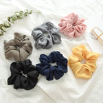 2 PCS Large Intestine Ring Hair Band Women Fabric Ponytail Seamless Stretch Hair Jewelry