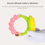 Baby Nipple Fresh Food Fruit Milk Feeding Bottles Learn Feeding Drinking Handle Teething Pacifier with Bell, S