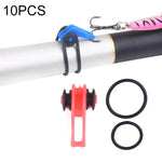 10 PCS/Bag Plastic Fishing Hook Keeper for Fishing Rod Pole Fishing Lures Bait  Safety Holder Fishing Tackle, Red, Purple, Black, Blue, Yellow, Pink, Orange, Green