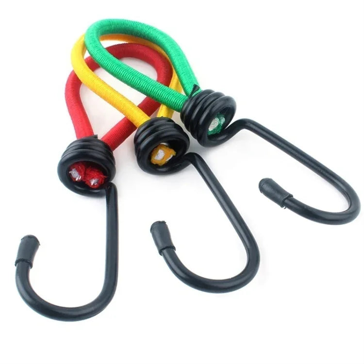 3 PCS Outdoor Camping Tent Elastic Rope Buckle High Elasticity Fixed Straps Camping Accessories, Random Color Delivery, Elastic Rope Buckle