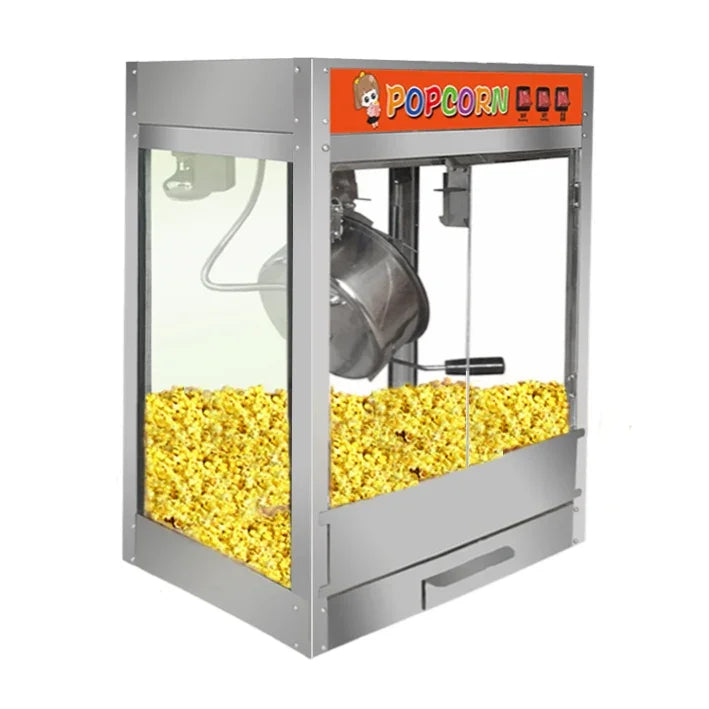 Commercial Hand-cranked Electric Popcorn Machine Popcorn Pot, Hand-cranked
