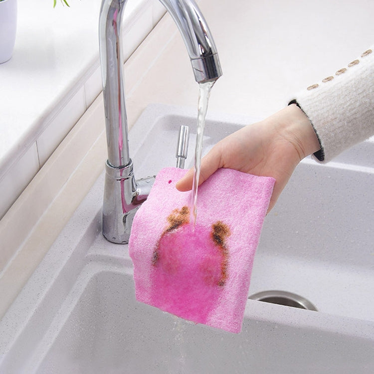10 PCS Coconut Shell Rags Household Lint-free Thickening Water-absorbent Non-stick Oil Dishwashing Cleaning Cloth, 30x30cm
