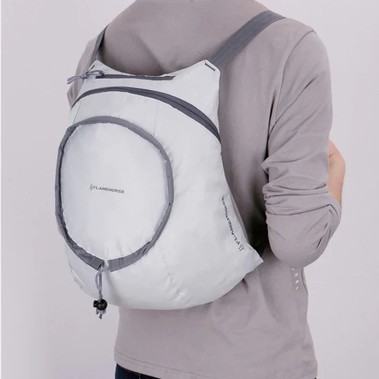 Nylon Waterproof Collapsible Backpack Women Men Travel Portable Comfort Lightweight Storage Folding Bag