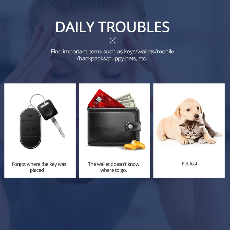 Keyfinder Wallet Dog Cat kids GPS locator anti lost keychain Smart Search Bluetooth Tracker Tag, Smart Search Green, Smart Search Red, Smart Search White, Smart Search Black, Smart Search Blue