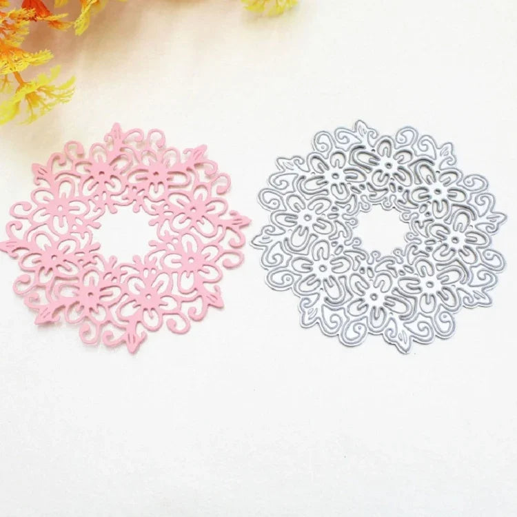 Hollow Garland Knife Die Cut Book Album Greeting Card Making Stencil, Hollow Garland Shape