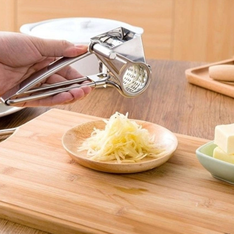 Cheese Grater Rotory Container Stainless Steel Hand-Crank Rotary Shredder, with 3-4 holes, with 7-8 holes, with 9-10 holes, with flakes