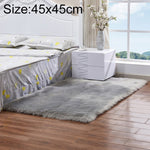 Luxury Rectangle Square Soft Artificial Wool Sheepskin Fluffy Rug Fur Carpet, 80x180cm, 45x45cm, 100x180cm, 55x55cm