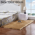 Luxury Rectangle Square Soft Artificial Wool Sheepskin Fluffy Rug Fur Carpet, 80x180cm, 45x45cm, 100x180cm, 55x55cm