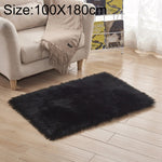 Luxury Rectangle Square Soft Artificial Wool Sheepskin Fluffy Rug Fur Carpet, 80x180cm, 45x45cm, 100x180cm, 55x55cm