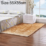 Luxury Rectangle Square Soft Artificial Wool Sheepskin Fluffy Rug Fur Carpet, 80x180cm, 45x45cm, 100x180cm, 55x55cm