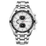 CURREN 8023 Men Stainless Steel Analog Sport Quartz Watch, White case white face, Silver case gold face, Silver case gold ring black face, Black case white face, Black case black face, Black case gold ring white face, Black case gold face              ...