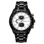 CURREN 8023 Men Stainless Steel Analog Sport Quartz Watch, White case white face, Silver case gold face, Silver case gold ring black face, Black case white face, Black case black face, Black case gold ring white face, Black case gold face              ...