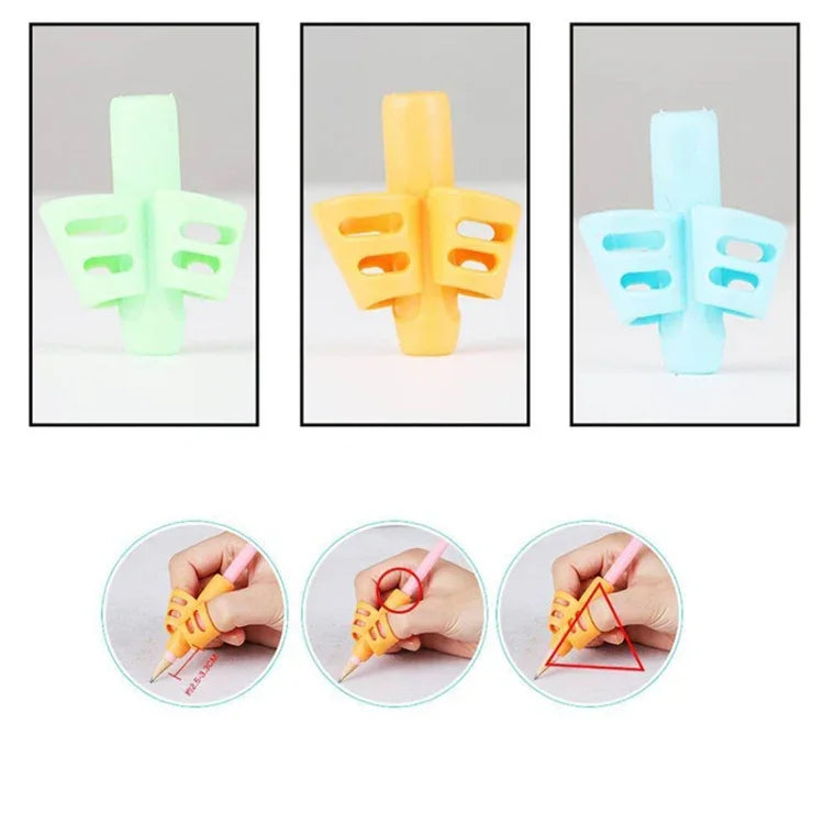 Non-toxic Children Pencil Writing Aid Grip Posture Correction Tools, Random Color Delivery, 1 PC