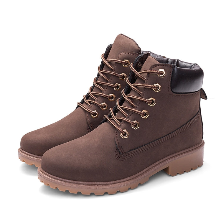 Couple Casual Big Head Warm Shoes Martin Boots, 38, 39, 40, 41, 42, 43
