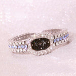 BS beesister FA1581 Women Octagonal Dial Diamond Plated Rhinestone Bracelet Quartz Watch