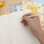 G12G108 Kawaii Cute Nature Flowers Birds Animal Notebook Painting Diary Book Journal Record Office School Supplies, Random Color Delivery, G12G108
