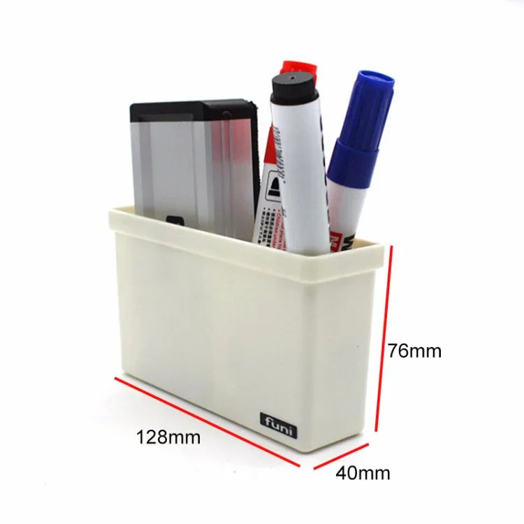 2 PCS Magnetic Plastic Storage Box Drawer Blackboard Chalk Pens Desk Storage Organiser Home Storage Boxes, Magnetic Storage Box