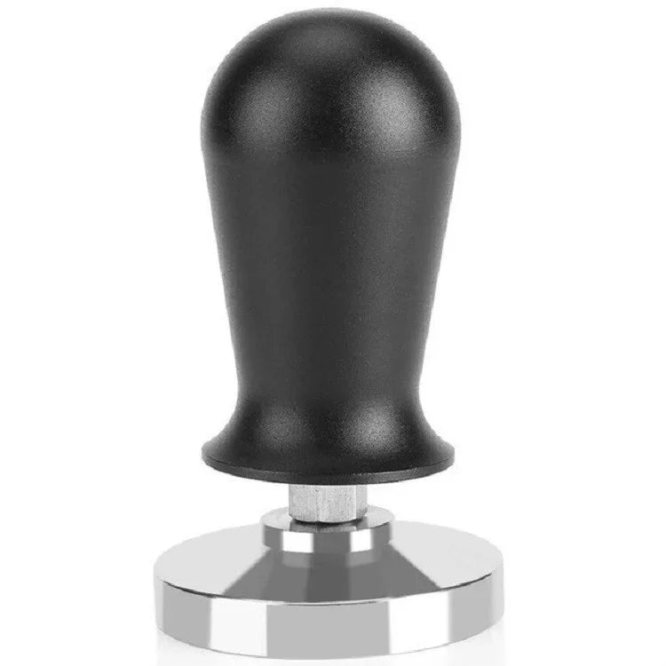 Stainless Steel Coffee Powder Hammer Alumina Constant Pressure Powder Press, 58mm Black