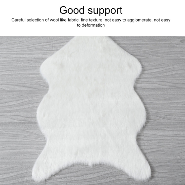 Imitation Wool Soft Home Living Room Carpet Sofa Cushion Mats, 40x60cm, 60x90cm