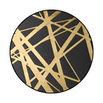 Luxury 3D Round Carpets Nordic style Pattern Rug, Black Golden Diameter: 40cm, Black Golden Diameter: 60cm, Black Golden Diameter: 80cm, Black Golden Diameter: 100cm, Black Golden Diameter: 120cm, Black Golden Diameter: 140cm, Black Golden Diameter: 15...